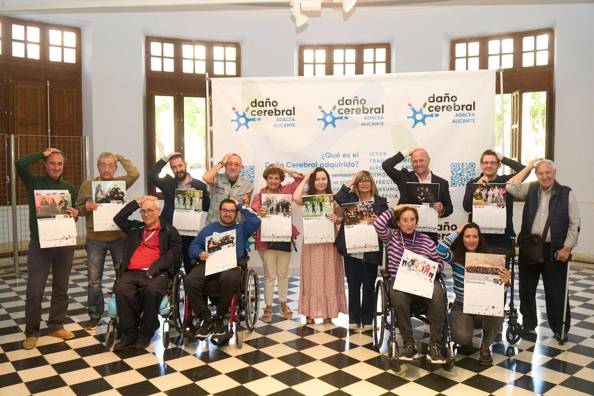 Calendario solidario de la Asociación Daño Cerebral Adquirido de Alicante
