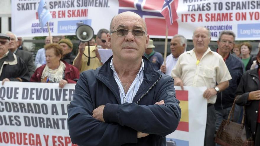 Alberto Paz, portavoz de la asociación gallega de exmarinos Long Hope.