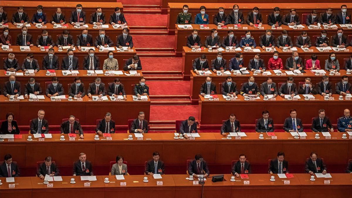 Sesión de la Asamblea Nacional china celebrada en Pekín.