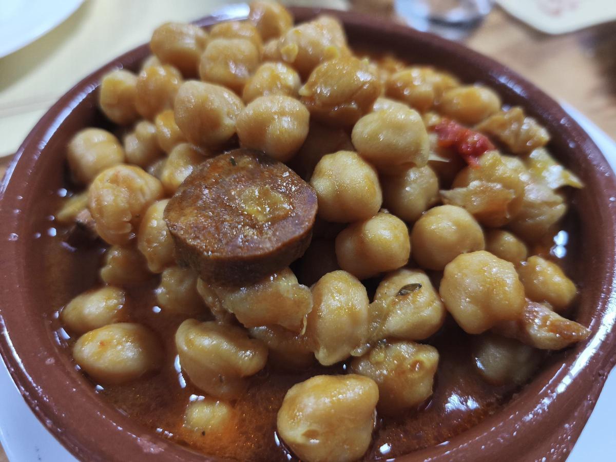 Garbanzas.