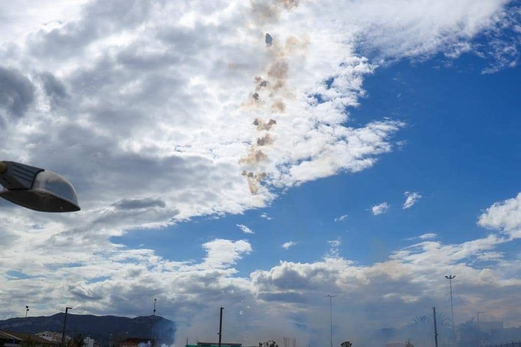 Fotos de la mascletà de hoy en Cullera