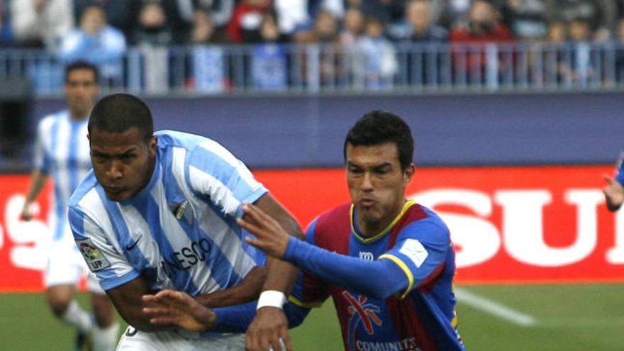 Rondón, en el partido frente al Levante.