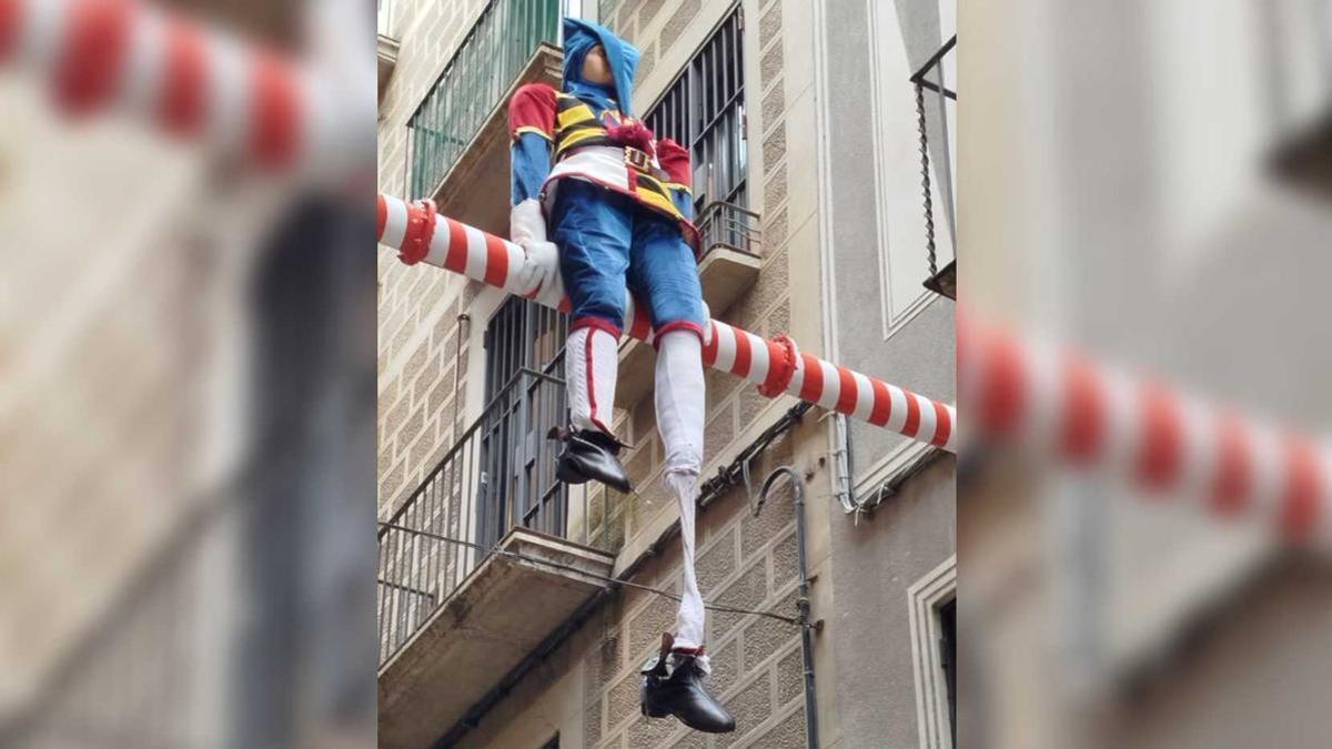 El Tarlà, amb el peu esquerra descol·locat.