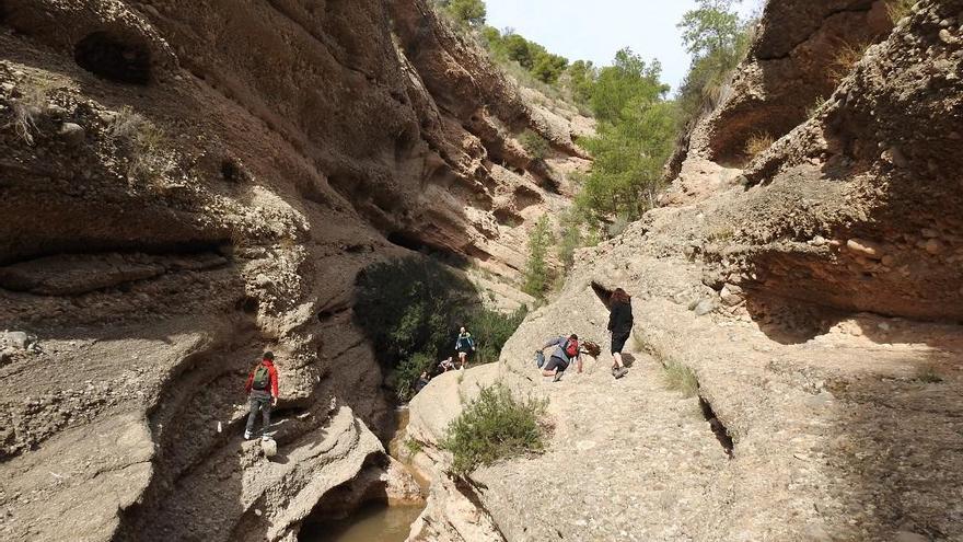 La ruta por el cañón del río Chícamo fue una de las actividades mejor valoradas por quienes participaron en ella, y que les permitió conocer los &#039;estresijos&#039; de este peculiar río.