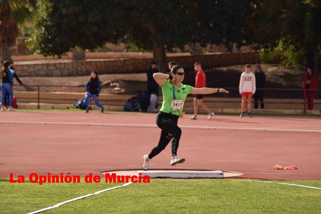 Regional absoluto y sub-23 de atletismo en Lorca (I)