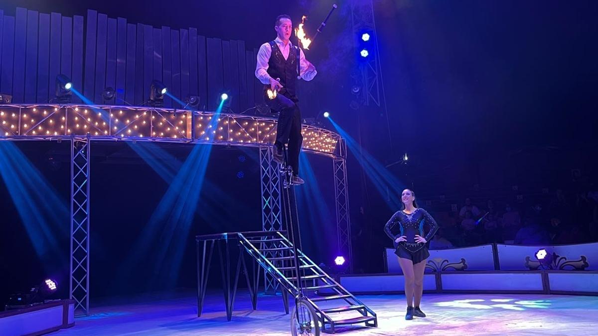 Una de las actuaciones de Circo Las Vegas.