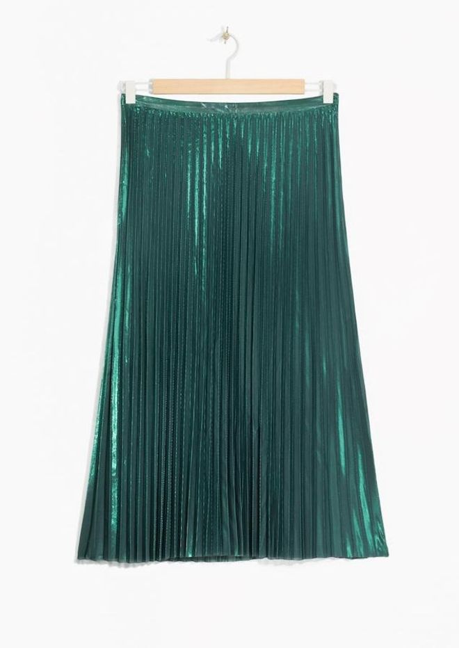 Verde que te quiero verde: la falda plisada