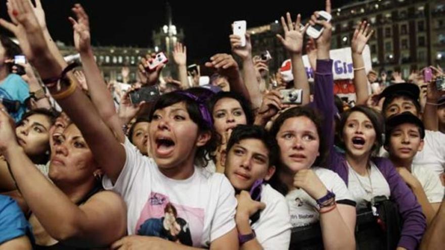 Justin Bieber desata la locura en México