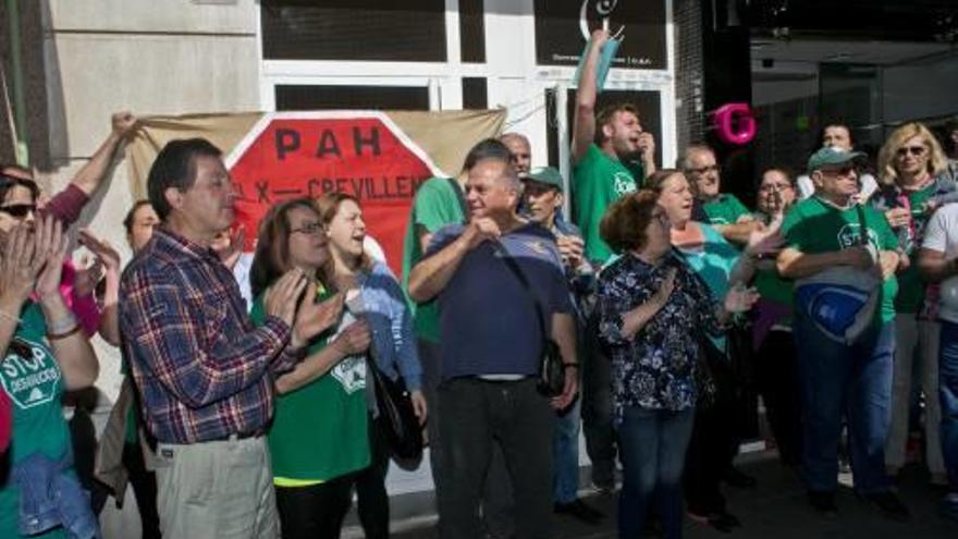 Protesta contra un desahucio.