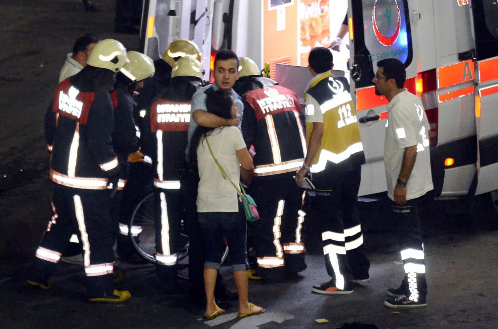 Paramedics help injured outside Turkey's largest ...