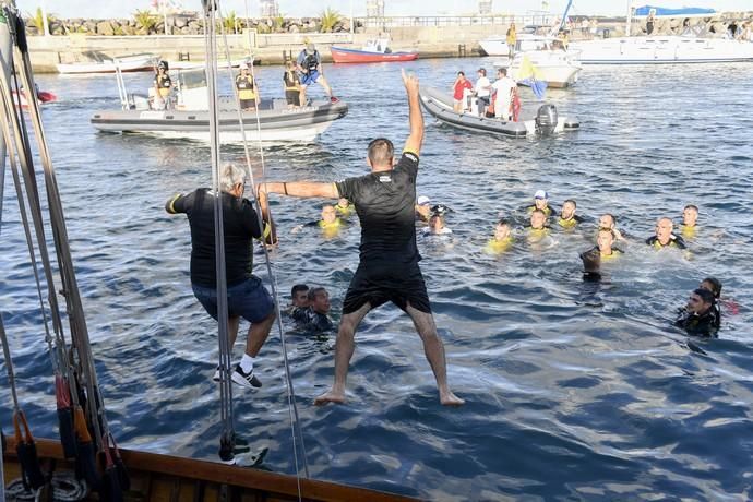 21-09-19 DEPORTES. BAHIA DEL PUERTO. LAS PALMAS DE GRAN CANARIA. Vela latina. Desempate Guanche-Tomás Morales por el título del Campeonato. Fotos: Juan Castro.  | 21/09/2019 | Fotógrafo: Juan Carlos Castro