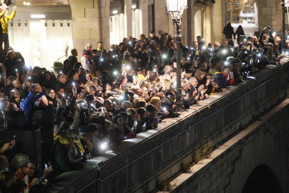 Concentració a Girona per reclamar l''alliberament dels independentistes presos