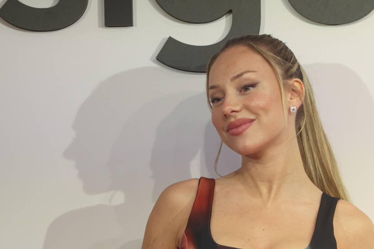 Ester Expósito en la presentación de Desigual, donde es la nueva imagen de la marca