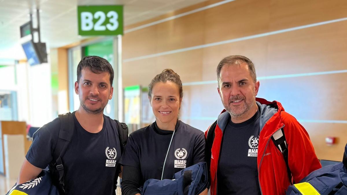 Yassel Parra, Cintia Morales y Manuel Pardo, miembros de la delegación que marcha a Turquía.