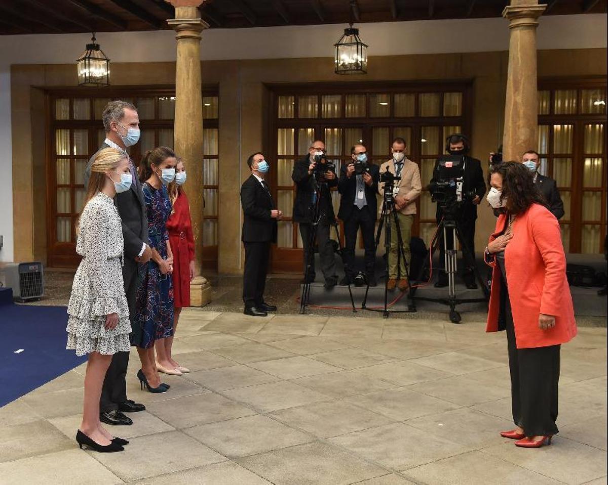 Premios Princesa de Asturias 2020 | Los Reyes reciben a los premiados en el hotel de la Reconquista Premios Princesa de Asturias 2020 | Los Reyes reciben a los premiados en el hotel de la Reconquista