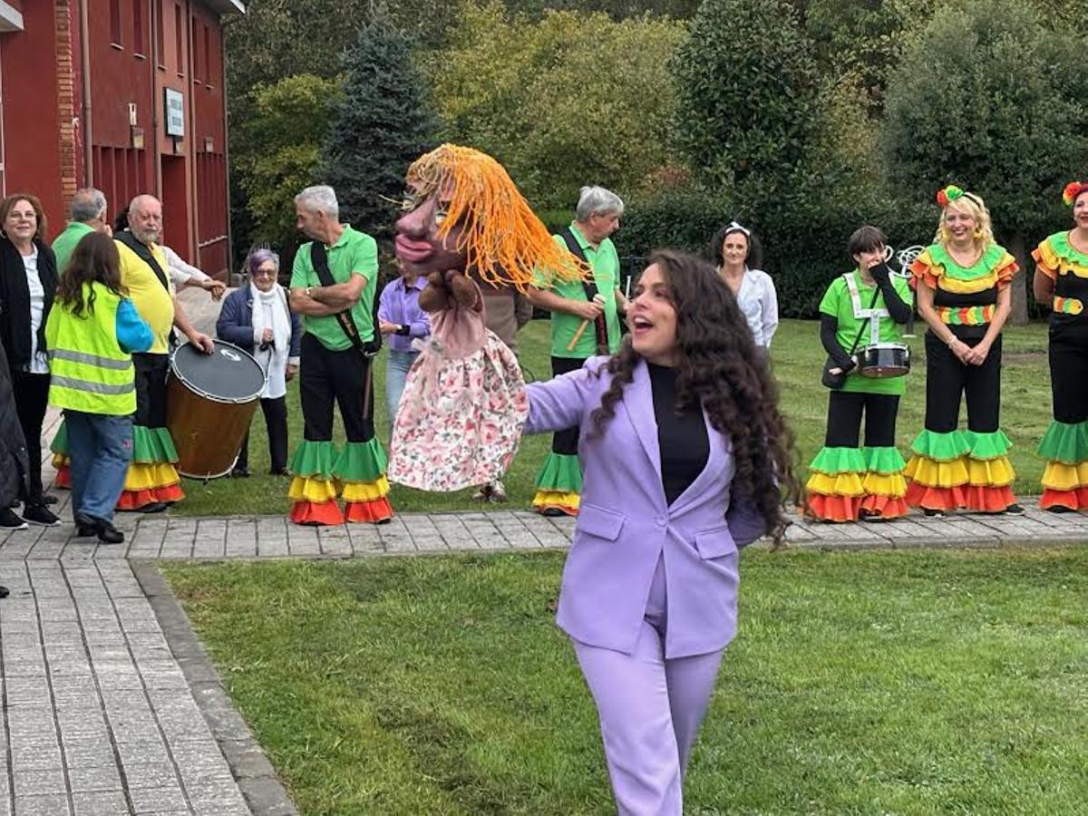 Teresa Denisse, en plena actuación.