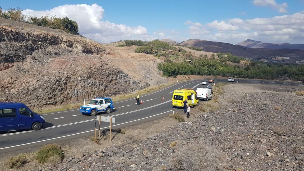 Fallece al colisionar su motocicleta contra una señal de tráfico en Fuerteventura