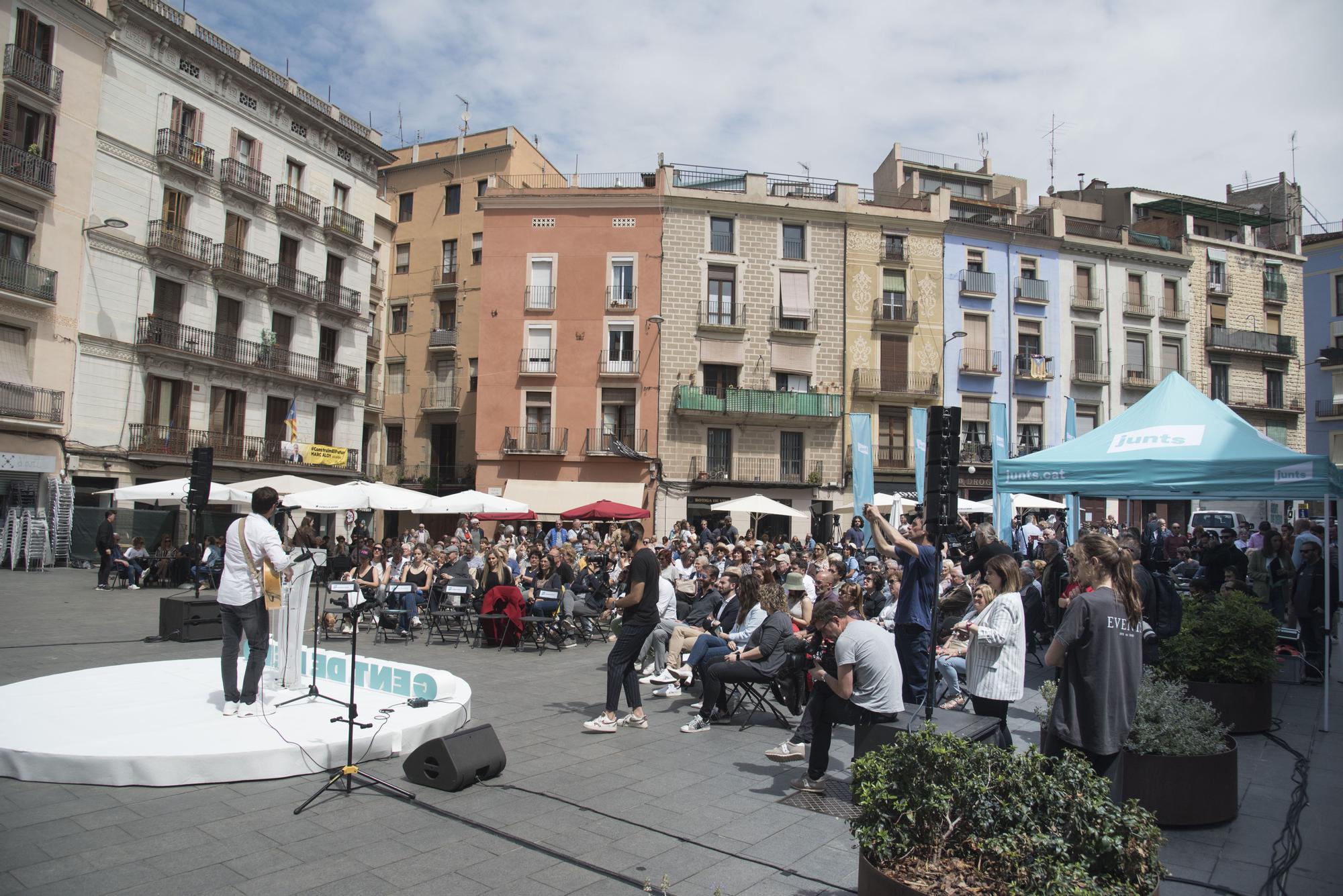 Acte central del candidat a l'alcaldia de Manresa de Junts, Ramon Bacardit