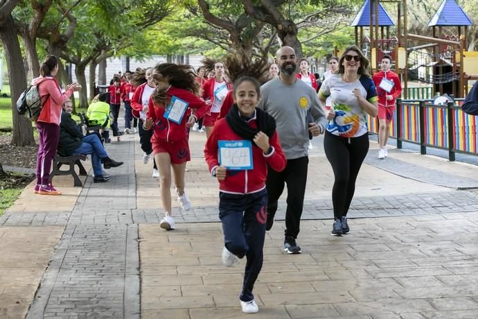 01.02.19. Las Palmas de Gran Canaria. Carrera Solidaria Colegio Arenas. Parque Juan Pablo II.  Foto Quique Curbelo