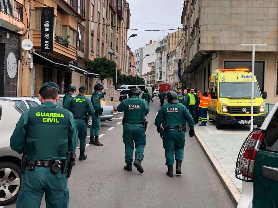 Tiroteo en O Grove, por presunta violencia machista.