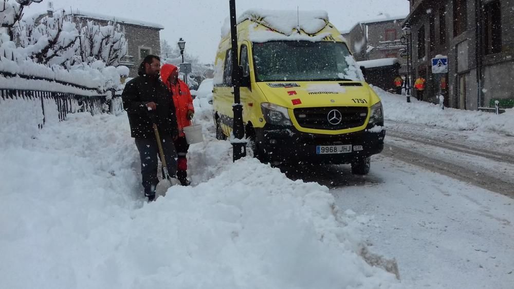 El temporal deixa 40 cm de neu a la Cerdanya