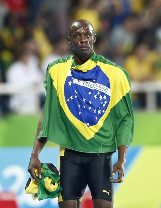 Usain Bolt logró el oro en 4x100, tercero en Río y noveno en su carrera olímpica.