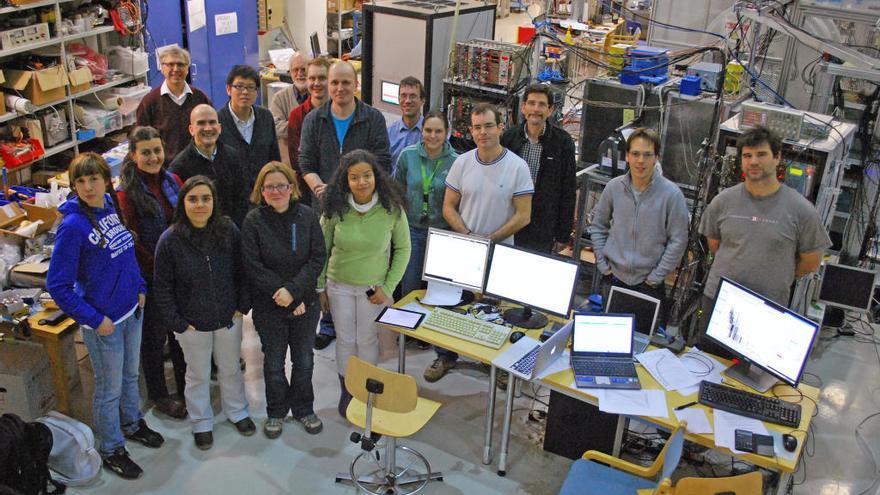 El equipo del IFIC de València que ha desarrollado el detector DTAS.