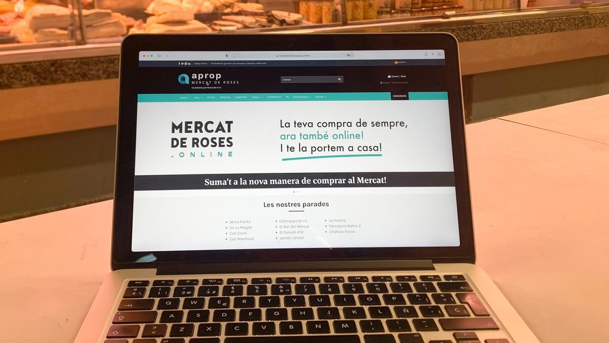 La plataforma de venda online del mercat de Roses