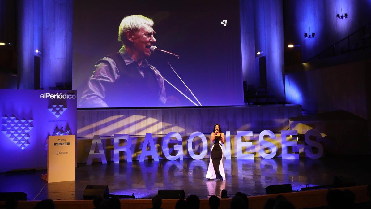 Homenaje a nuestro compañero Joaquín Carbonell en la gala del años pasado en el auditorio de Zaragoza