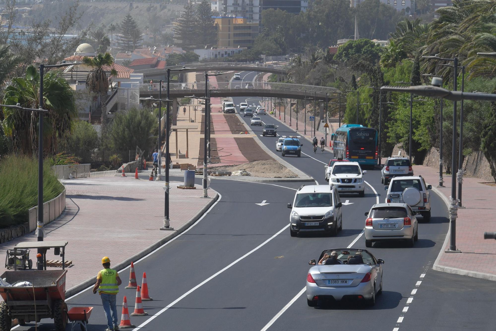 Obras en la carretera de San Agustín