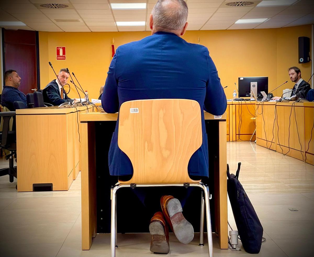 Un responsable de Asuntos Internos, durante su declaración en el juicio.