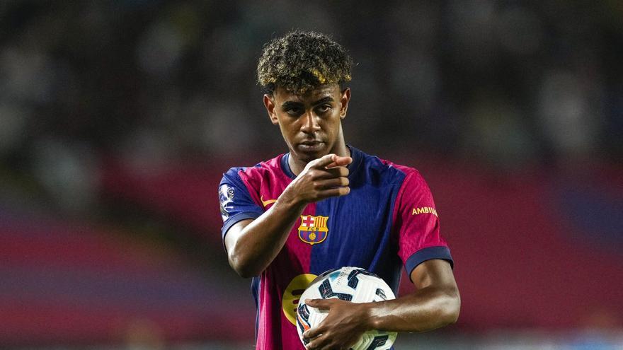 Lamine Yamal en el último Gamper contra el Monaco