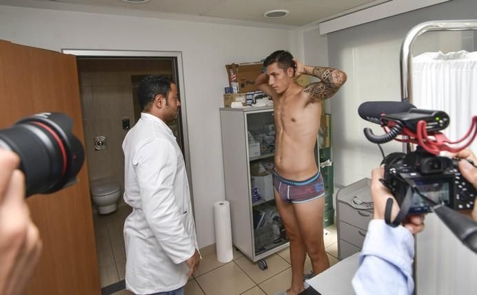 LAS PALMAS DE GRAN CANARIA A 04/07/2017. Reconocimiento médico de los jugadores de la UD Las Palmas en la clínica Perpetuo Socorro para la temporada 2017-18. FOTO: J.PÉREZ CURBELO