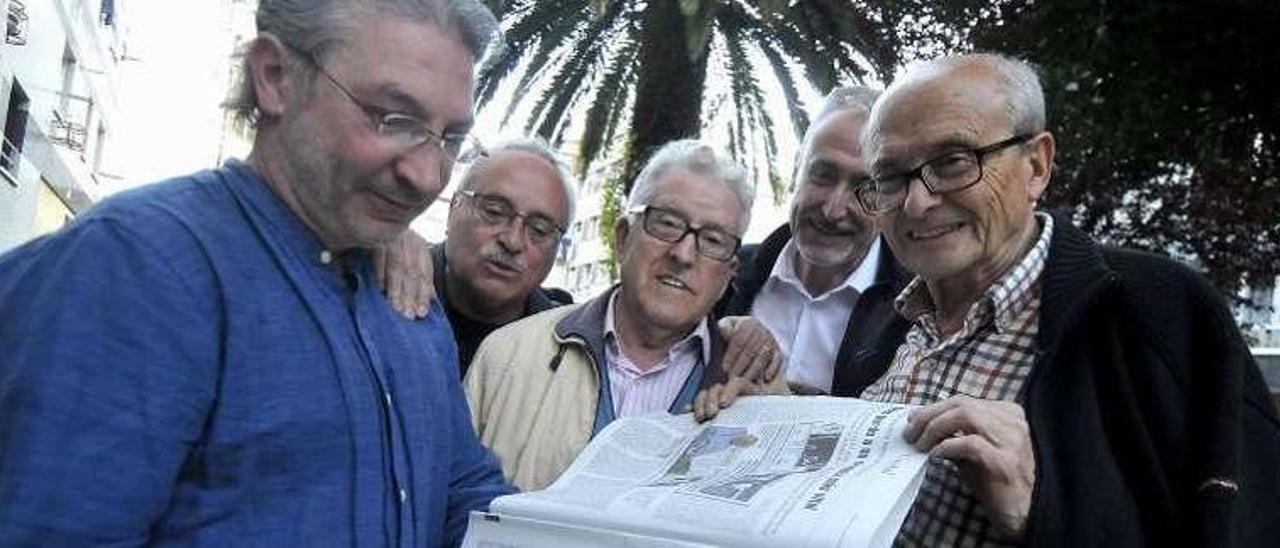 Por la izquierda, José Ramón Viejo, Michel Cienfuegos, Florentino Romero, Chema Castillo y Honorino Villa.