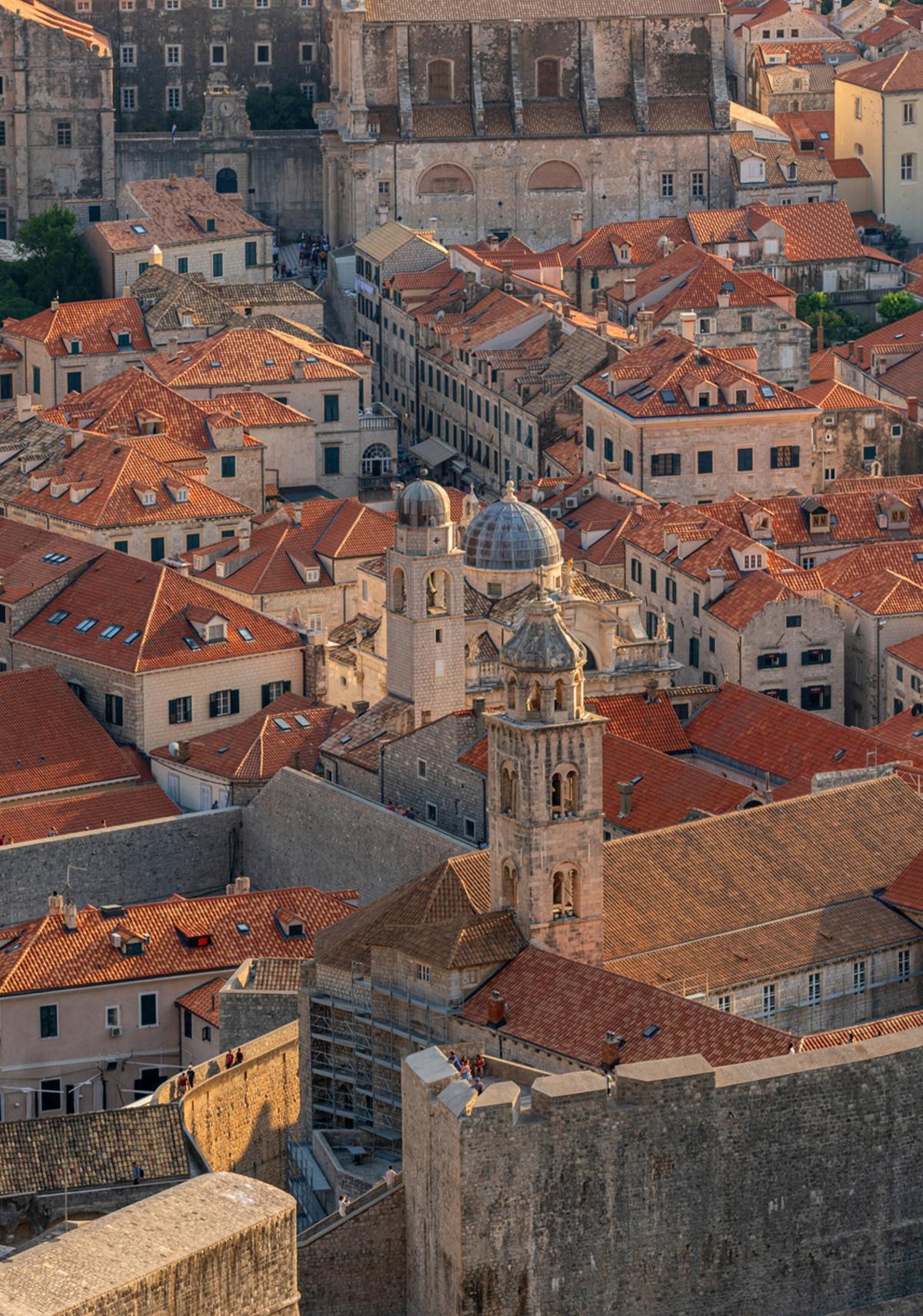 Vista de la ciudad vieja de Dubrovnik, Croacia