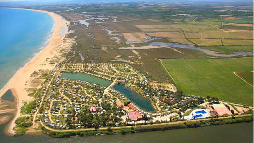 Vista aèria del Càmping Laguna.