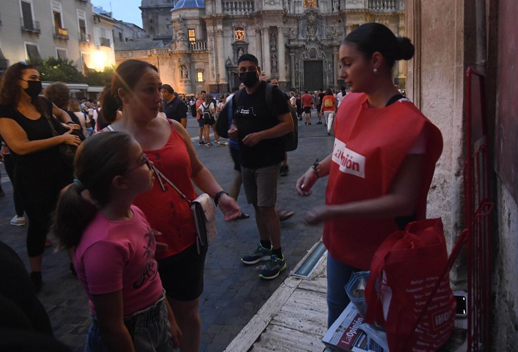 Romería de Murcia: Misa previa y primer tramo del recorrido