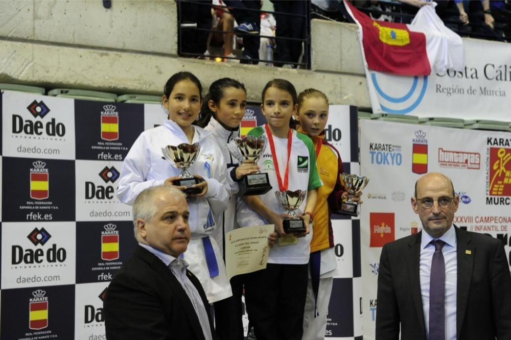 Podium del Campeonato de Kárate