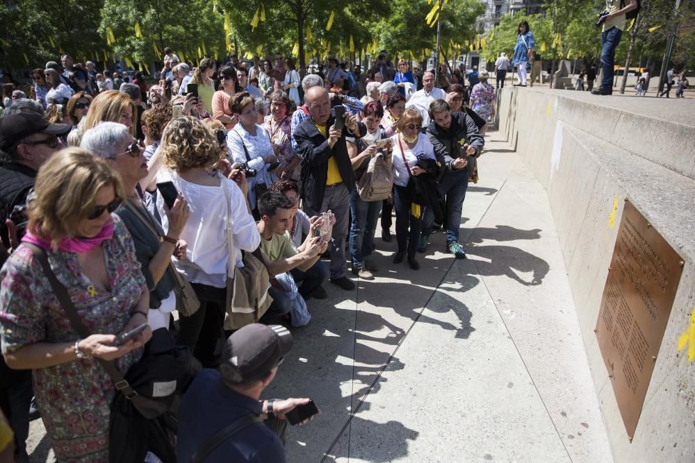 Inauguració de la plaça U d'Octubre de 2017 de Girona