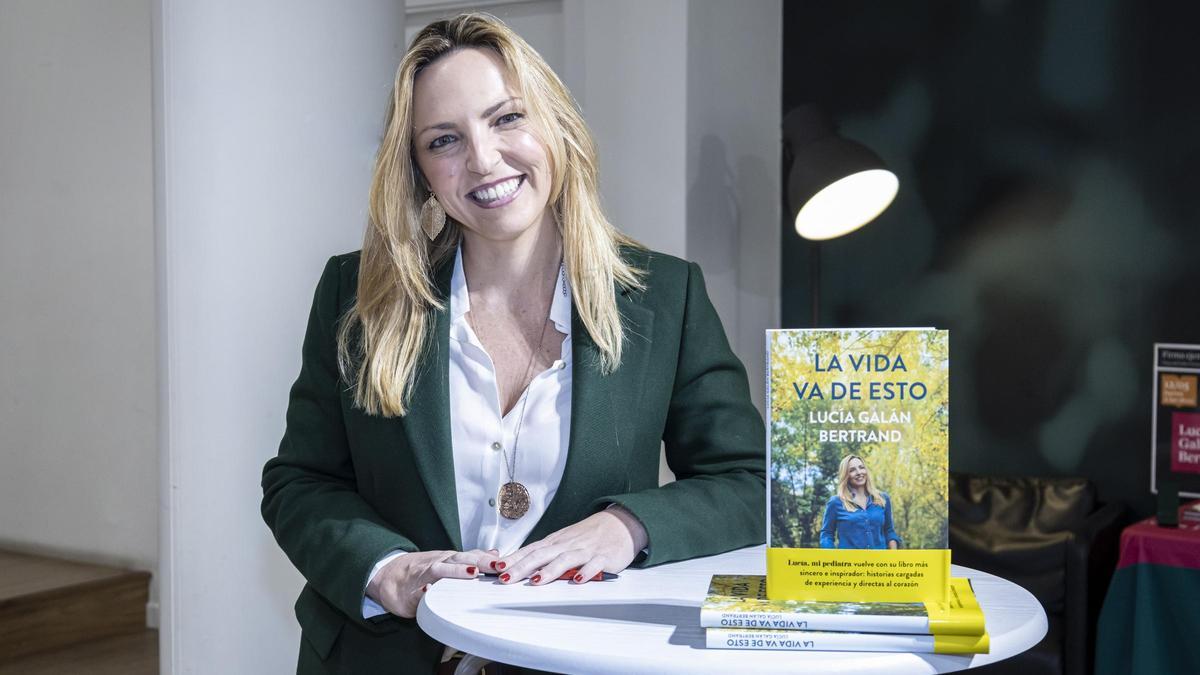 Lucía Galán durante la promoción de su libro