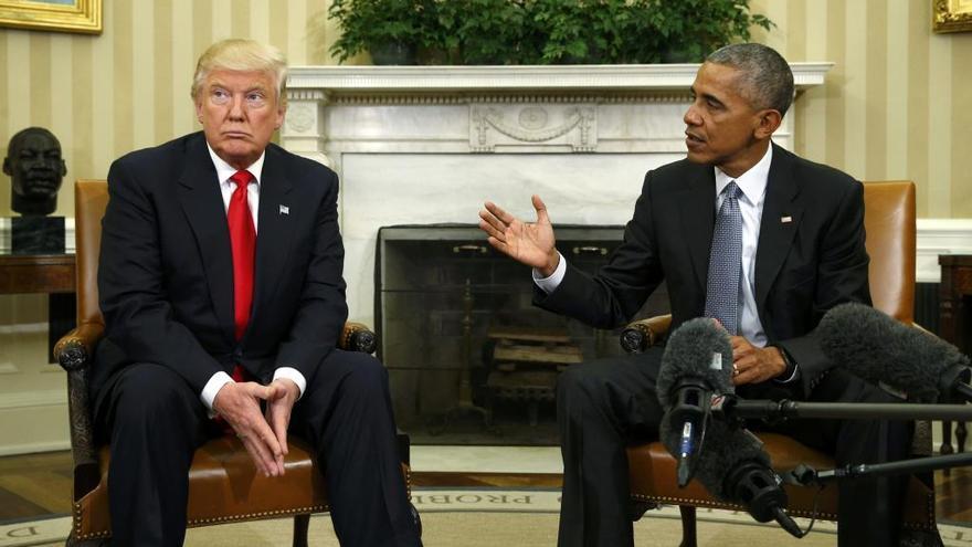 Obama i Trump mantenen una &quot;excel·lent&quot; reunió a la Casa Blanca