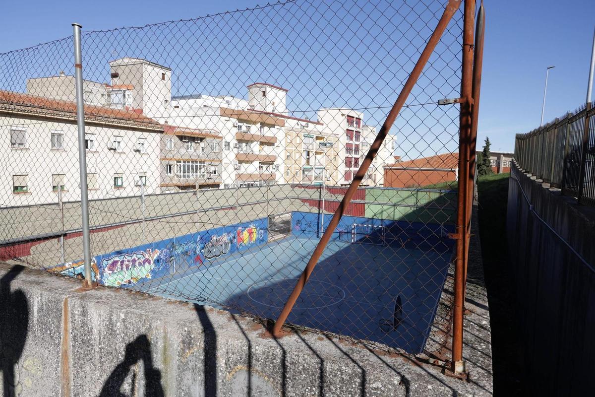 Vista aérea de las pista deportiva de Batalla del Salado.