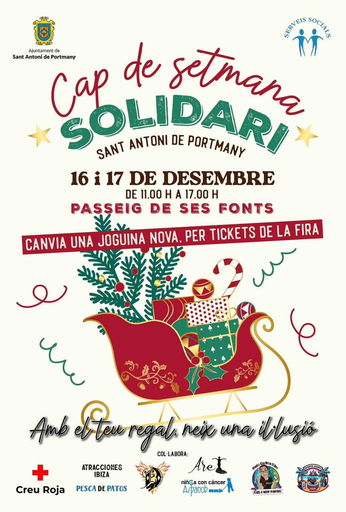 El fin de semana solidario será el 16 y 17 de diciembre