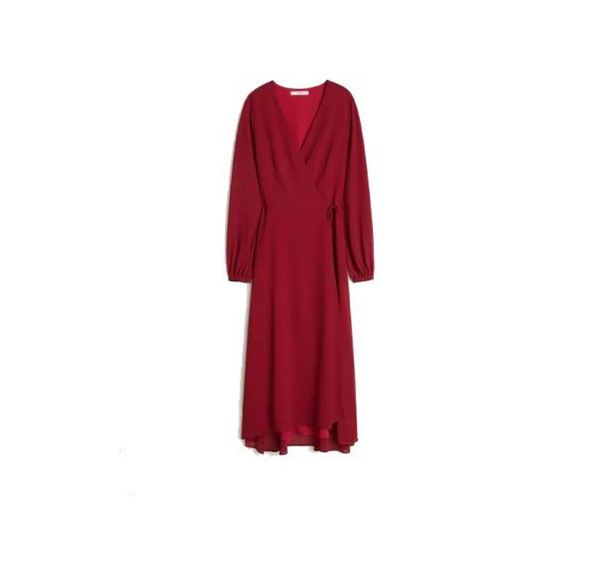 Vestido rojo de Mango. (Precio: 49, 99 euros)
