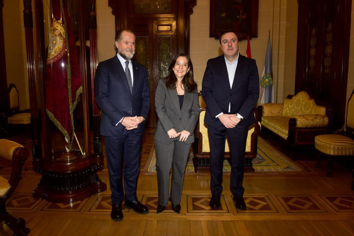 Comparecencia de Escotet e Inés Rey para anunciar la renuncia de A Coruña al Mundial 2030