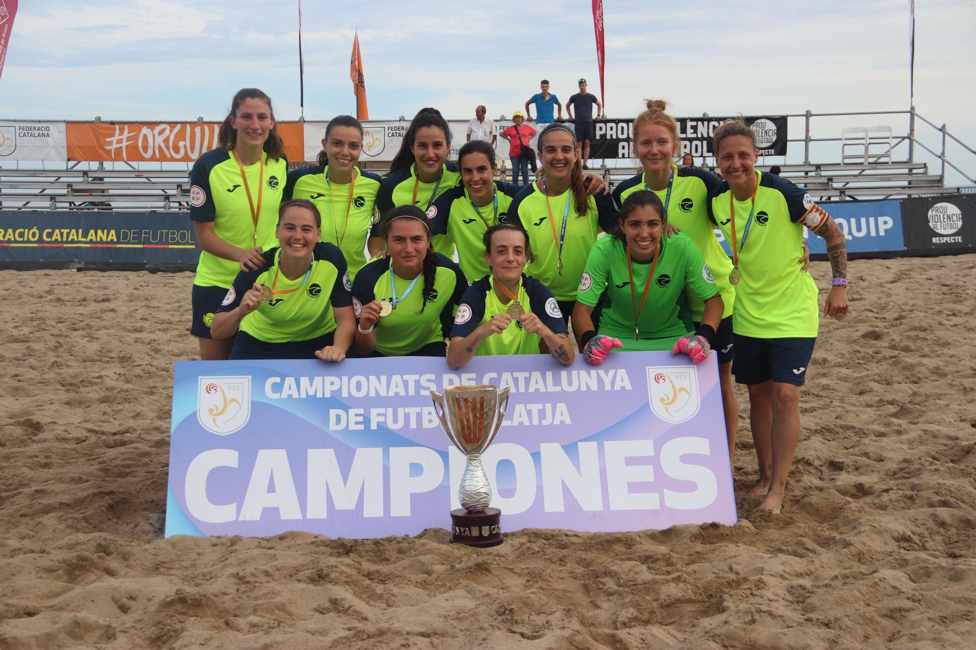 Campionats de Catalunya de futbol platja a Roses