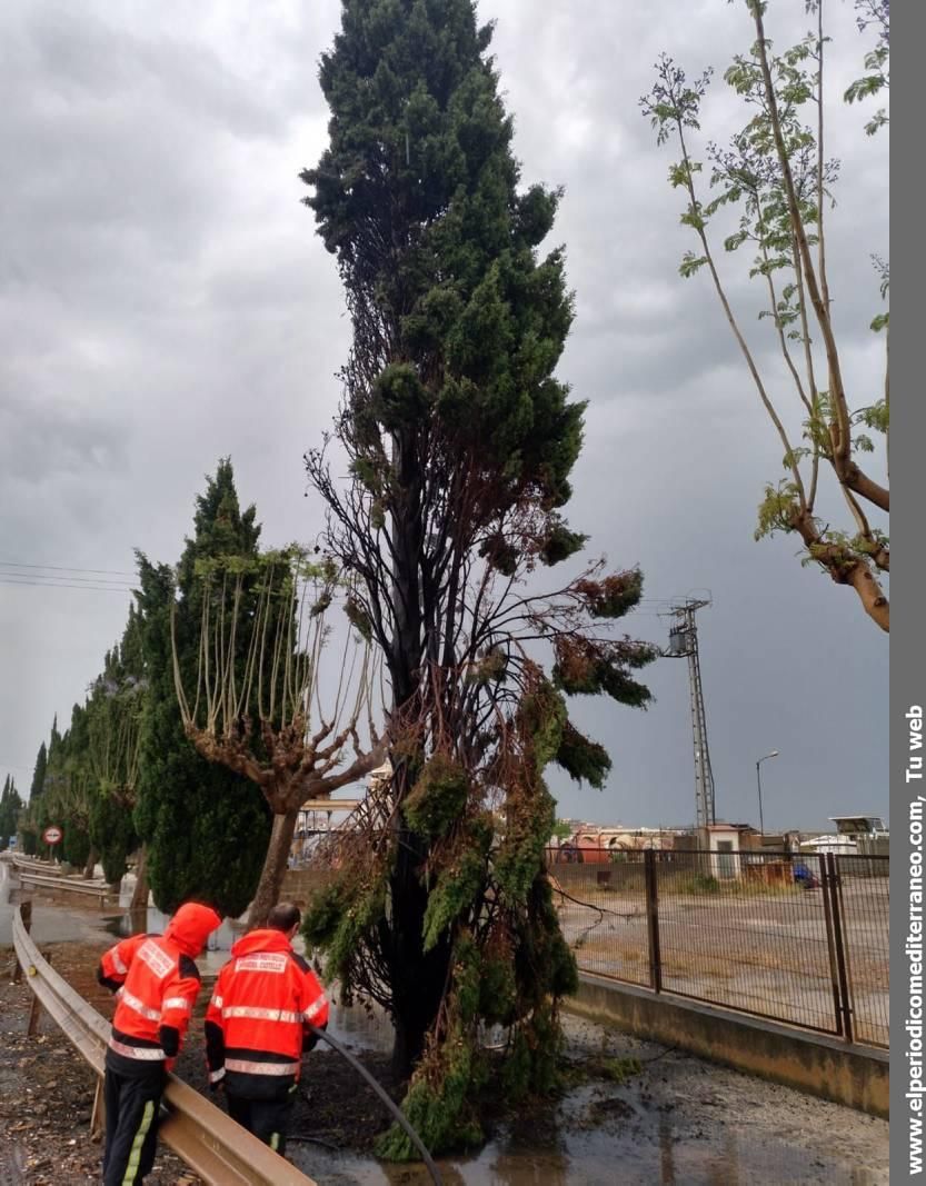 Imágenes de las tormentas en Castellón