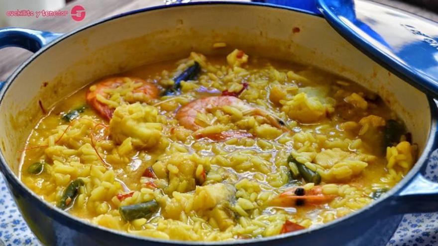 Arroz caldero del Mar Menor. Receta tradicional de la Región de Murcia