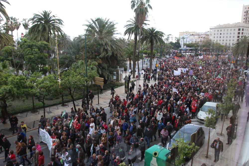 Concentración en Málaga por unas pensiones "dignas"