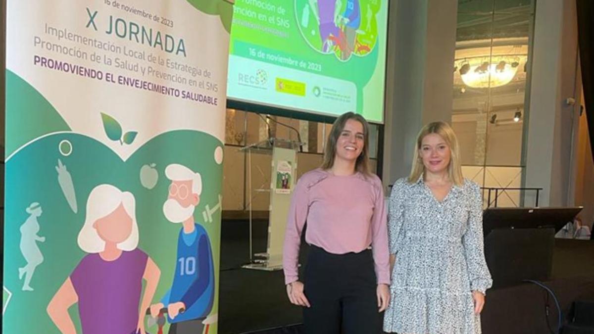 Mª Rosario Ortí, Concejal de Bienestar Social, Igualdad y Salud Pública y María Cañizares, Trabajadora Social del Equipo de Atención Primaria